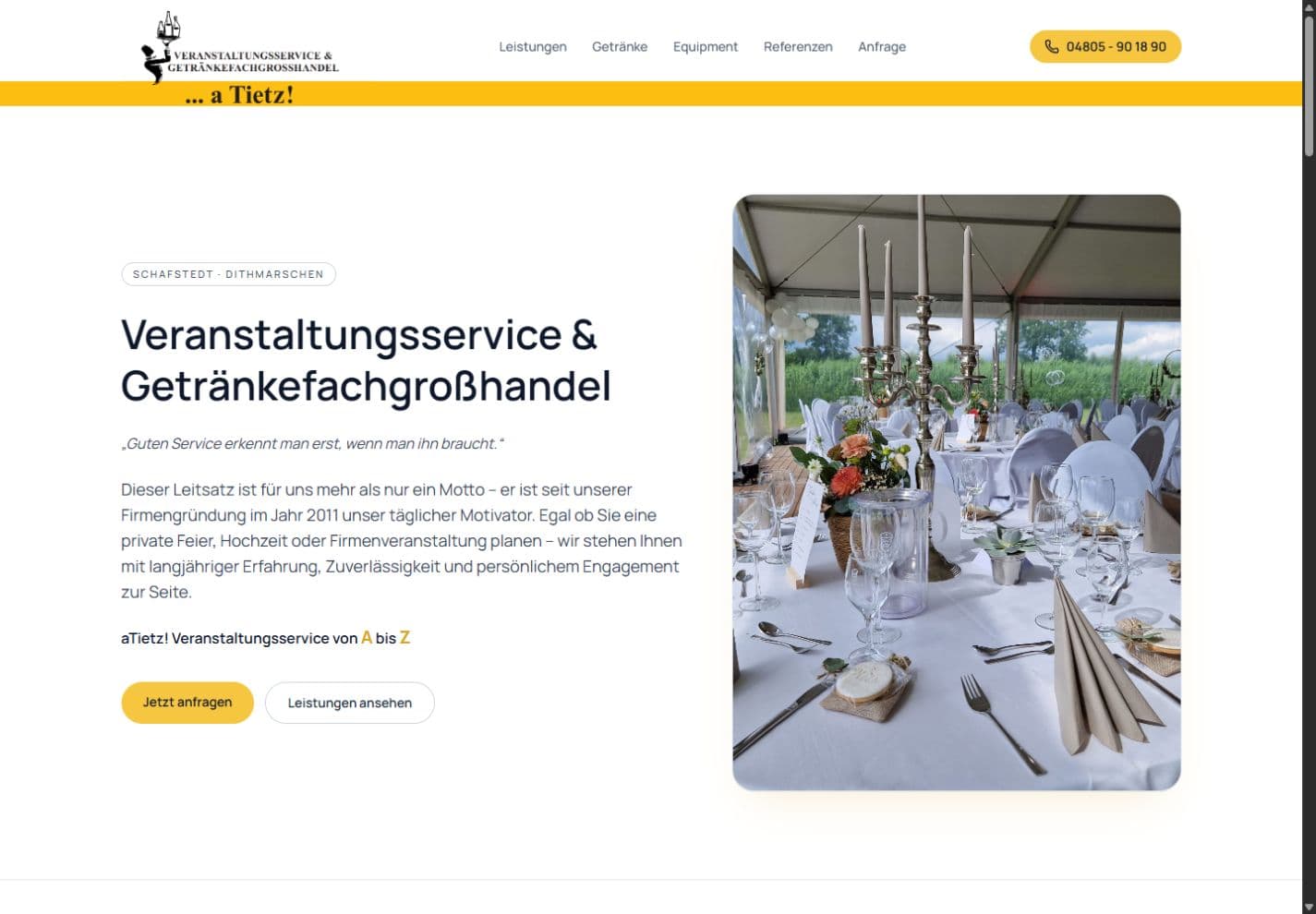 Vorschau der Website aTietz